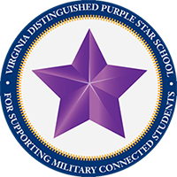 military purple star logo